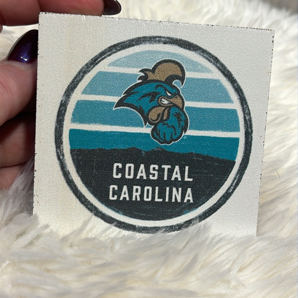 Coastal Carolina University Chauncey Logo Wooden Office Paperweight